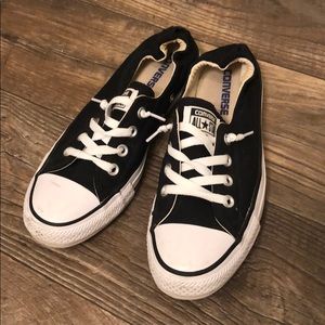 Converse Shoreline black and white slip-ons